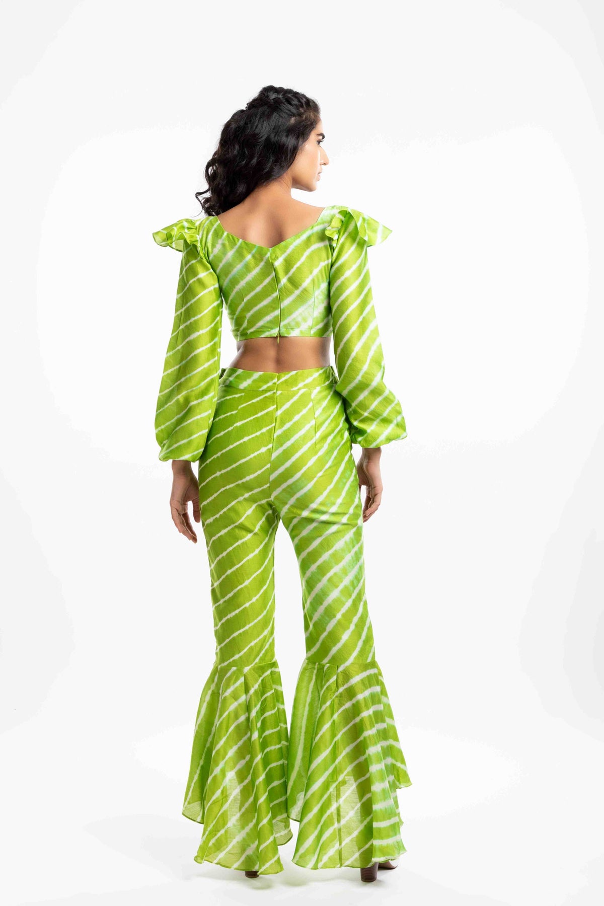 High-Low Flare Trousers image 5