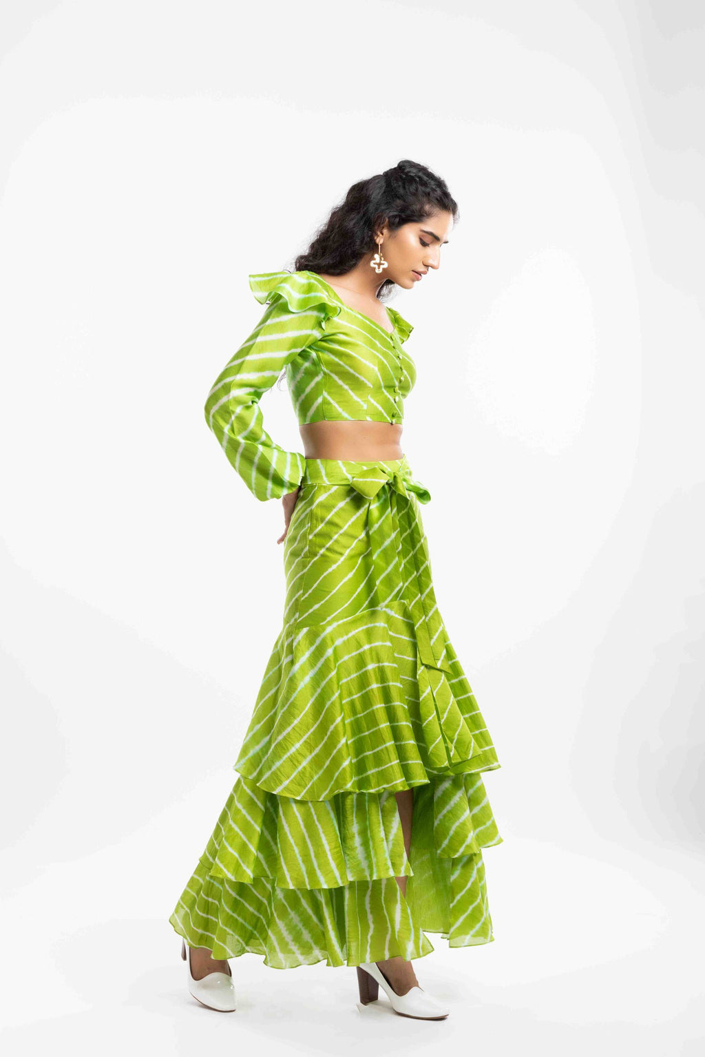 Tiered Ruffled Skirt