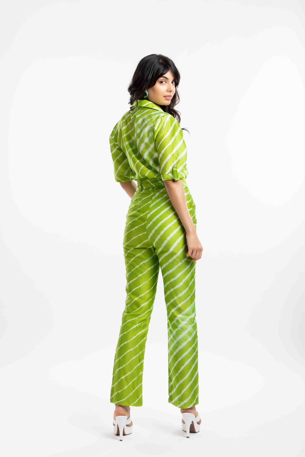High-Rise Straight Trousers