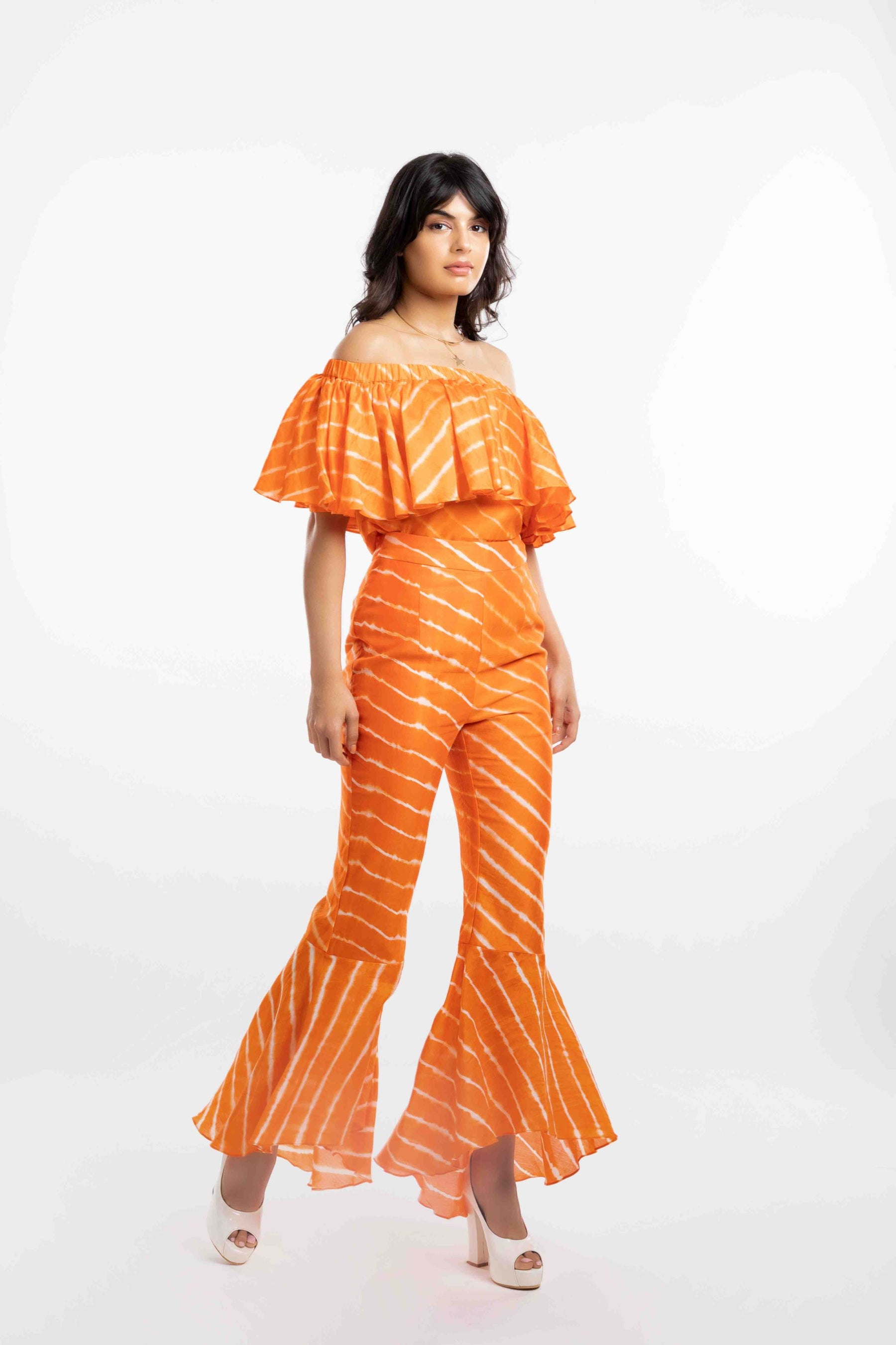 High-Low Flare Trousers image 2