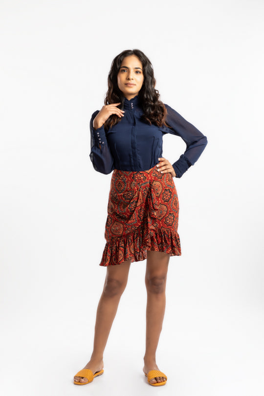 Ruffled Mini Skirt