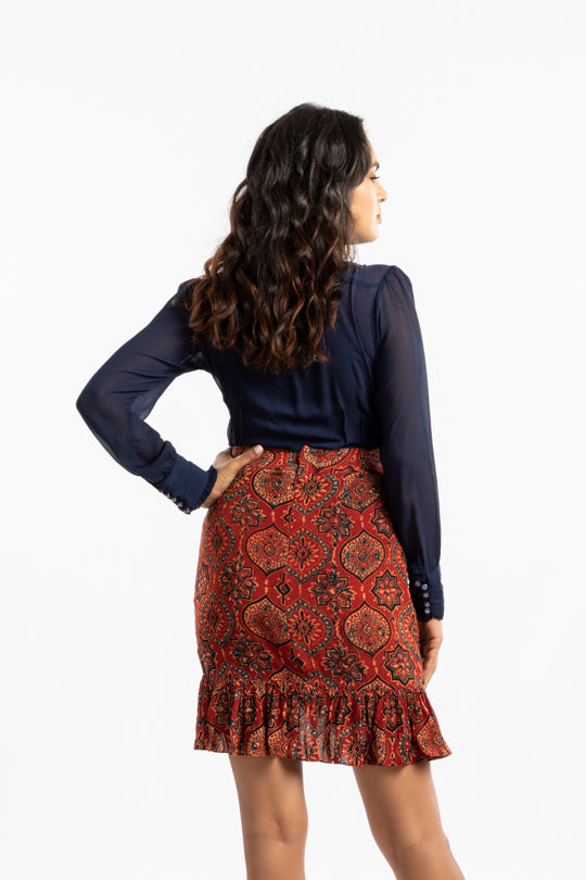 Ruffled Mini Skirt